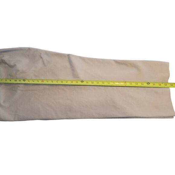 IZOD Men's Pleated Front Beige  Khaki Pants Size 42" X 32"   HEMMED - Picture 3 of 4